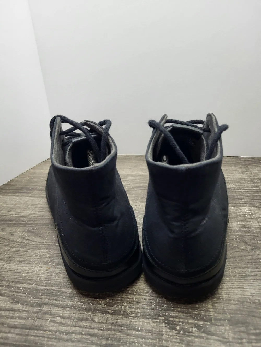 OluKai Nalukai Kapa Boots Mens 11.5 Shoes Black Canvas Casual Chukka Shoes